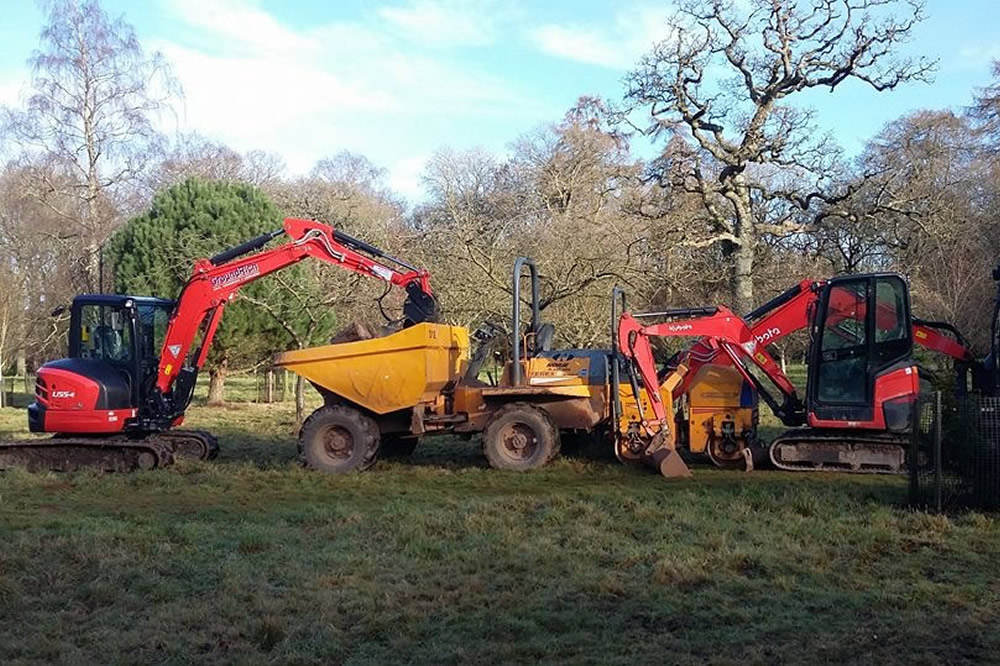 Heavy plant equipment for drainage projects in Bristol and South Wales