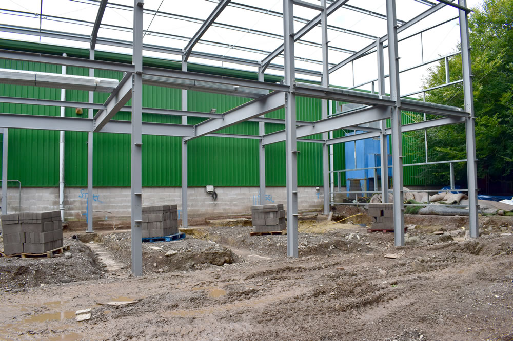 Groundworks project at Welsh Rugby Union, near Cardiff, South Wales