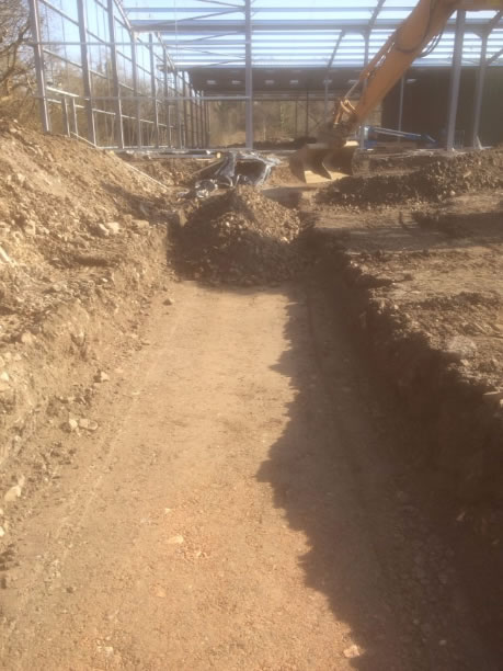 Groundworks preparation, Leekes Llantrisant, South Wales